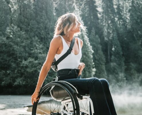 Foyle Legal young woman on wheel chair