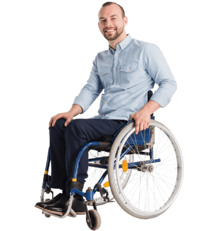 wheelchair man with a personal injury claim seek compensation with the help of personal injury lawyer - Foyle Legal in WA